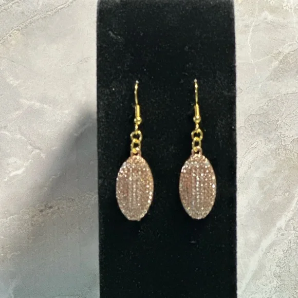 Chic Gold Crystal Earrings - Picture 3 of 3